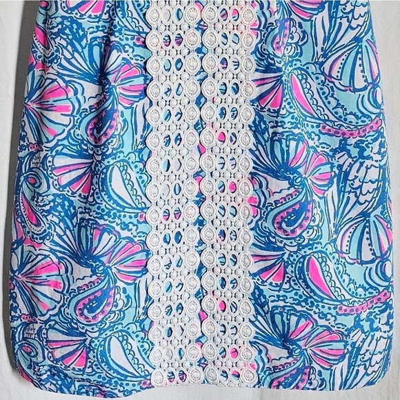 Lily Pulitzer Dress My Fans Print Sleeveless Mini Shift Dress - Picture 7 of 16